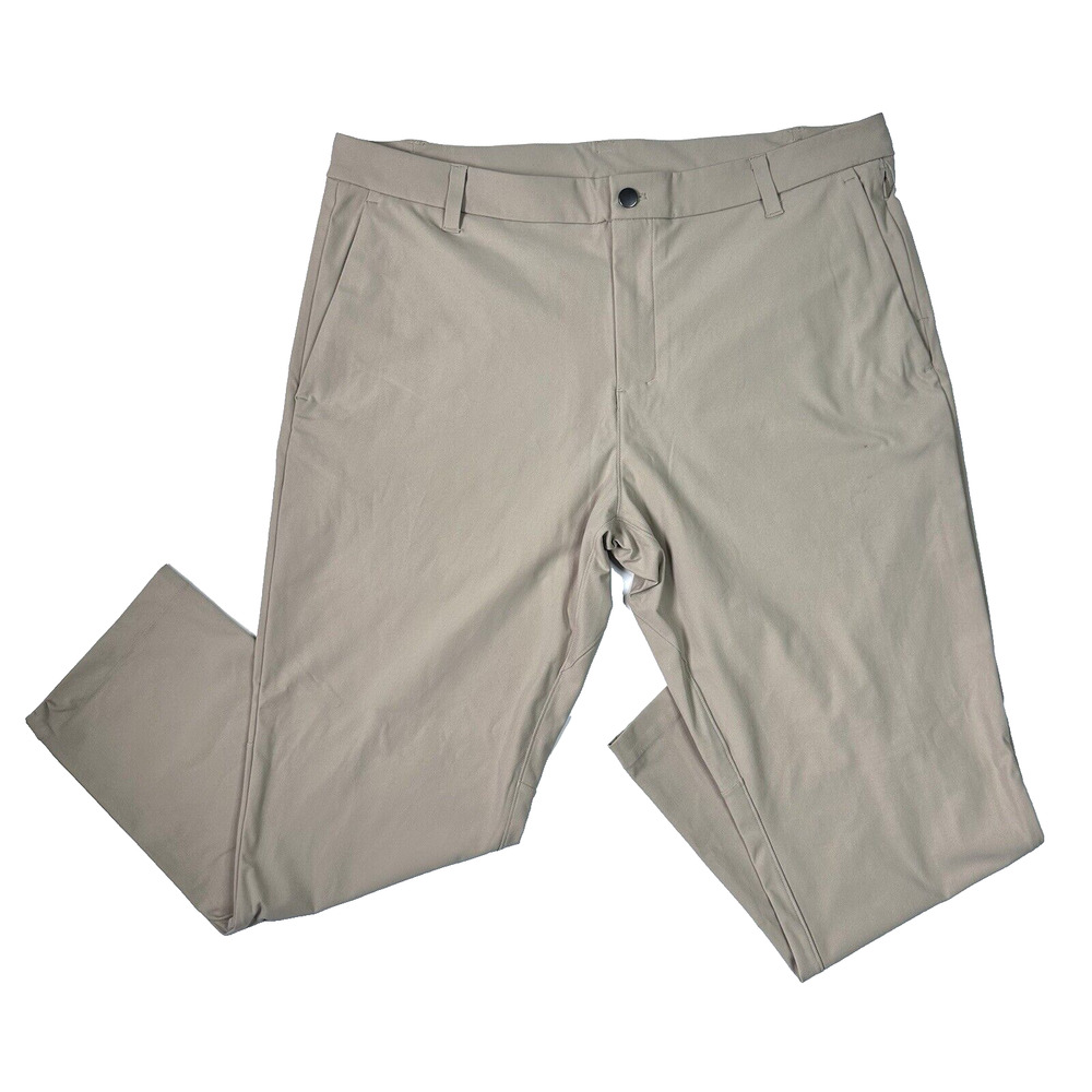 NWT Lululemon Commission Classic Pant Warpstreme Chino Khaki Tan Size 38